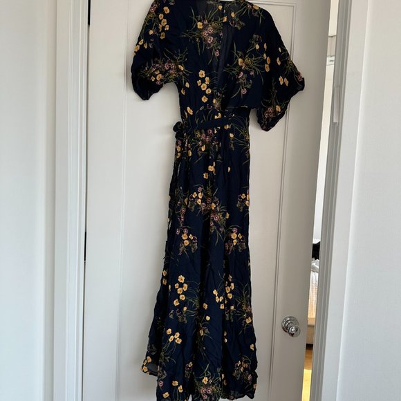 NWT Reformation Winslow Maxi Dress Plus Sz 1X in Mademoiselle Sheer Kimono - Picture 10 of 11